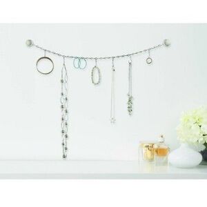 Wall Jewelry Organizer, Silver